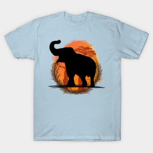 Elephant Silhouette - Savannah T-Shirt